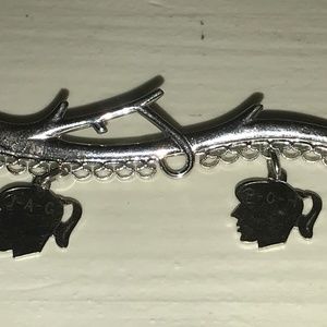 Sterling Family Tree Brooch Pin